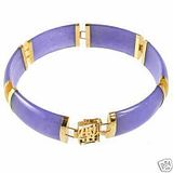 A Tibetan jewelry purple jade bracelets